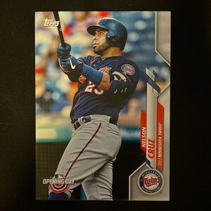 Nelson Cruz 2020 TOPPS MLB Opening Day #93 Minnesota Twins Trading Card